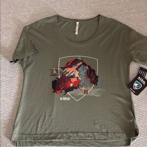 Kuhl Olive Graphic Short Sleeve Tee